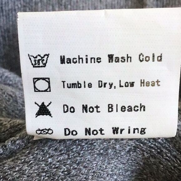 Elsie & Zoey Gray Cable Knit Sleeve Oversized Crew Neck Eco Friendly Sweater - Picture 15 of 16